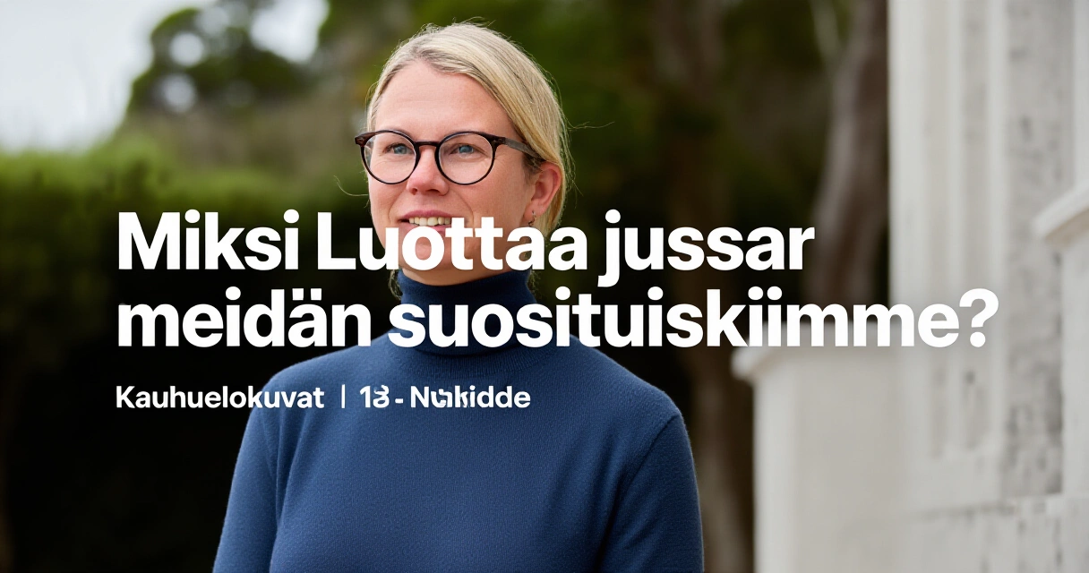 Miksi luottaa juuri meidän suosituksiimme?